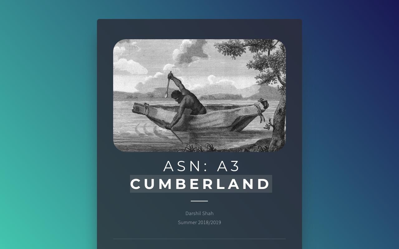 Carrd profile picture for @cumberland